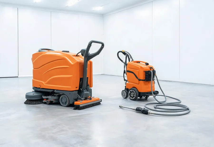 Clarke walk-behind scrubber and pressure cleaning equipment